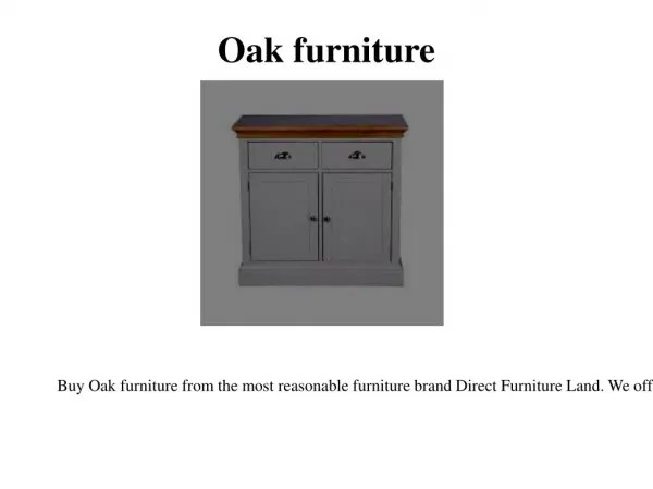 Oak living room furniture