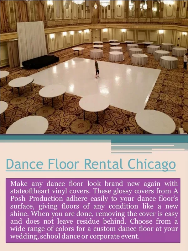 Portable Dance Floor Rental