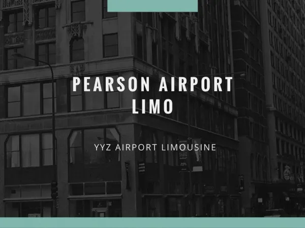 Toronto Pearson Airport Limo