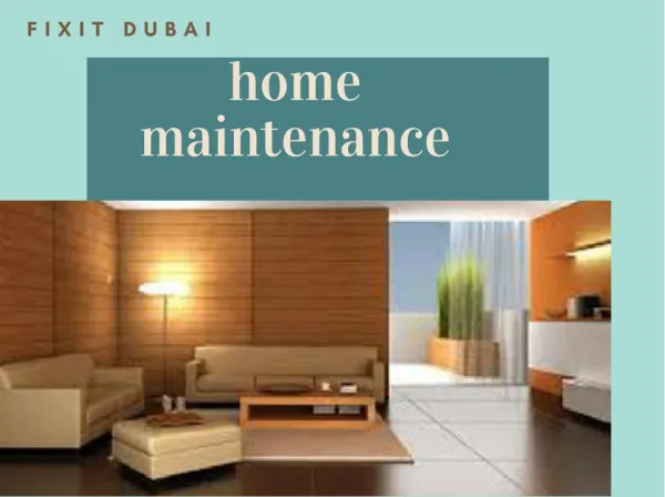 home maintenance services dubai