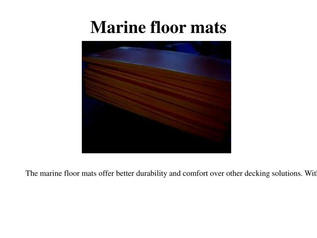 marine floor mats