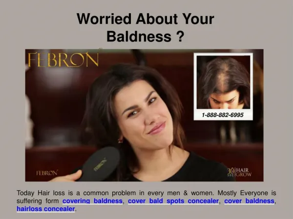 Febron.com | Covering baldness - Stop hair loss