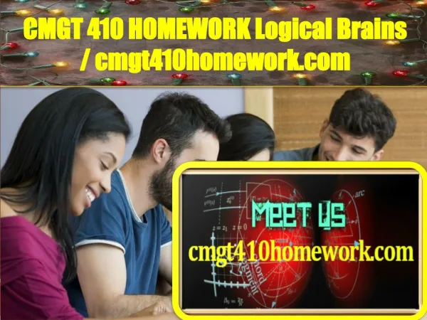 CMGT 410 HOMEWORK Logical Brains / cmgt410homework.com
