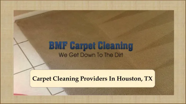Carpet Cleaning Providers In Houston, TX