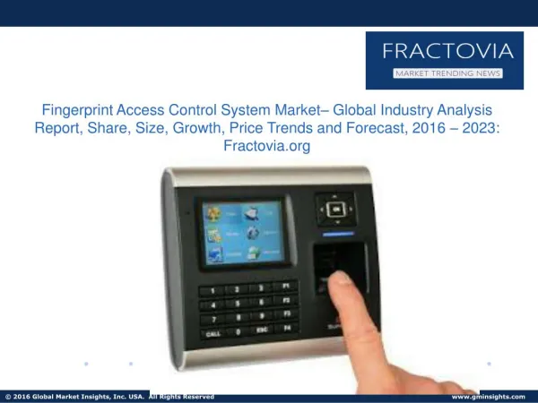 Fingerprint Access Control System Market share in Commercial applications accounted over 34% of the global