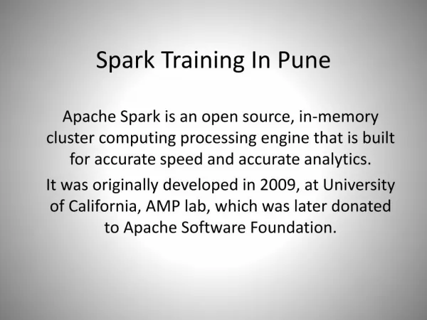 Why Should You Choose Spark and Hadoop Training