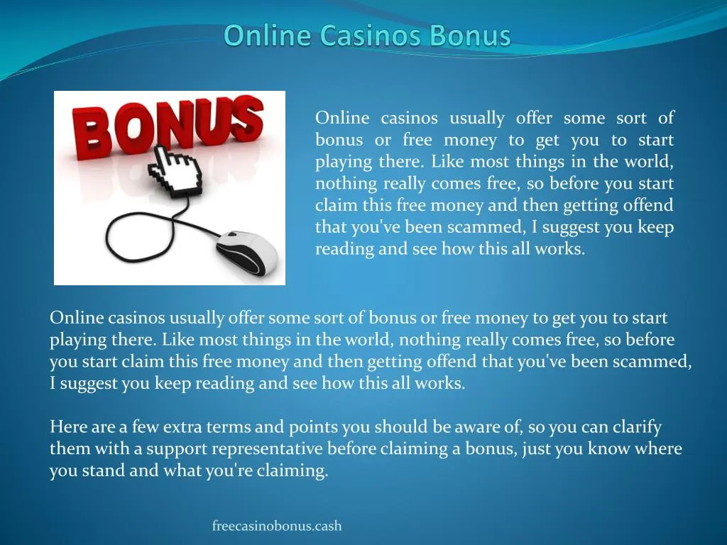 online casinos bonus