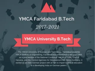 YMCA B.Tech Admission