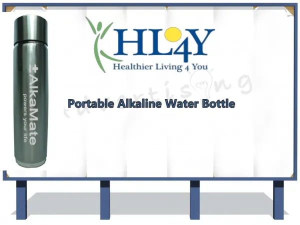 Characteristics Of Portable Alkaline Water Bottle