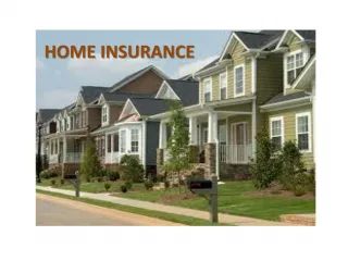 Consumer Home Insurance Information - slide 1