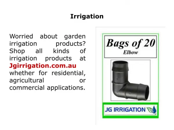 Irrigation