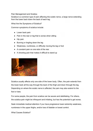 Sciatica - slide 1