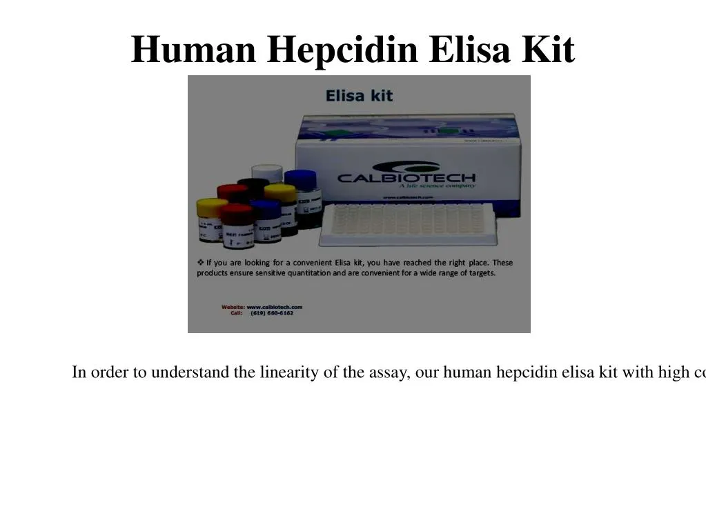 human hepcidin elisa kit