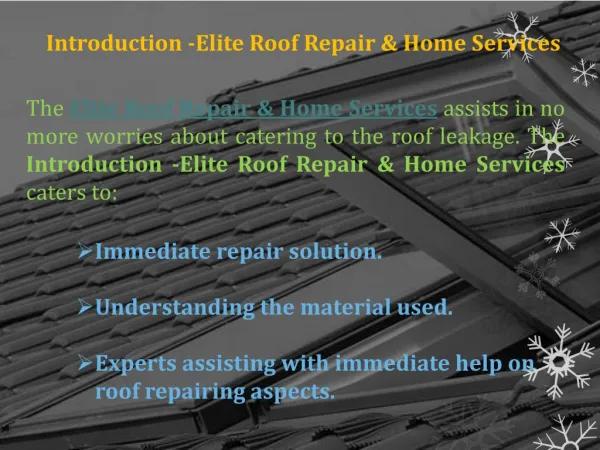 Highly Praised Roof Repair Service Provider in ELDORADO HILLS, CA