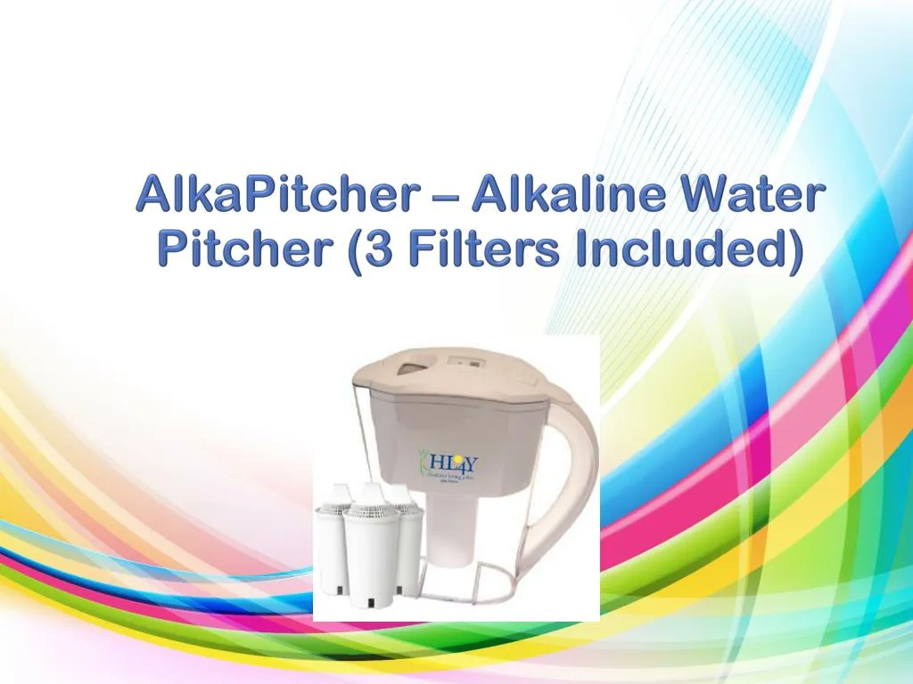 alkapitcher alkaline water pitcher 3 filters included