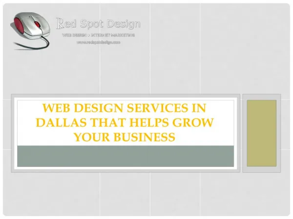 Web Design Services in Dallas