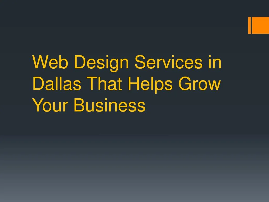 web design services in dallas that helps grow your business