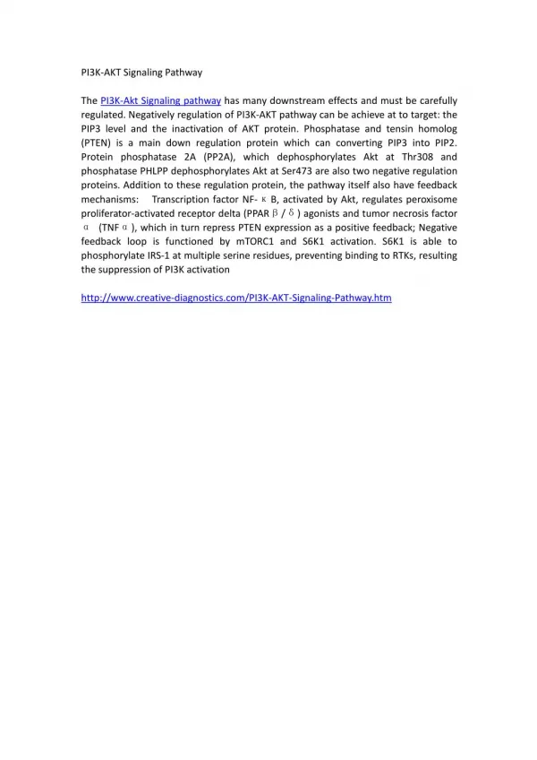 PI3K-AKT Signaling Pathway