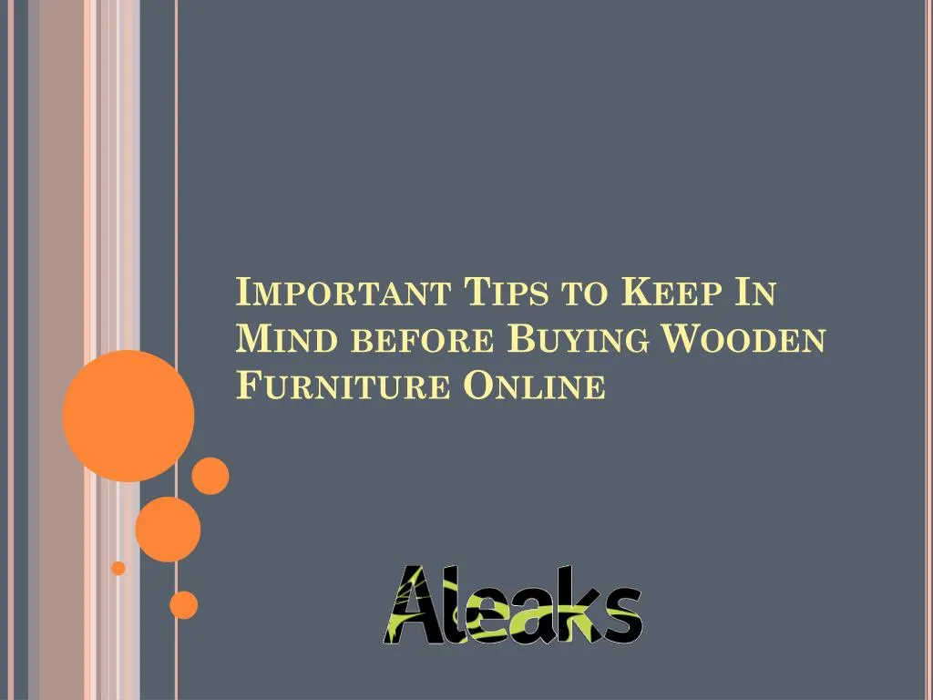 important tips to keep in mind before buying wooden furniture online