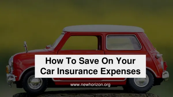 How To Save On Your Car Insurance Expenses