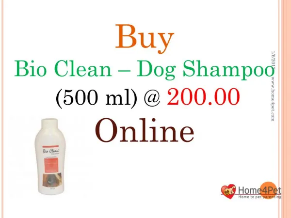 Buy Bio Clean Dog Shampoo Online