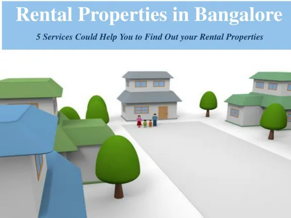 Rental Properties in Bangalore | Rent4free.com