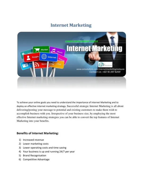 Best online marketing malaysia| internet marketing services