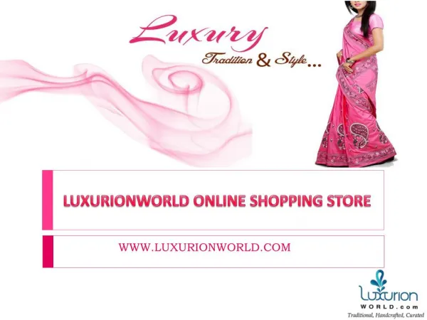 Different Variety Of sarees for any Occasion at Luxurionworld