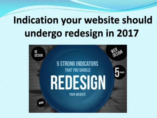 Indication your website should undergo redesign in 2017