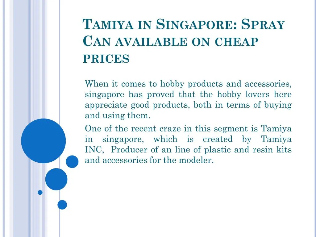 tamiya in singapore spray can available on cheap prices