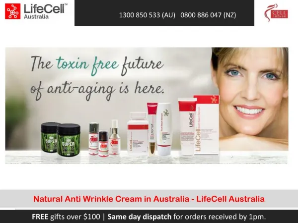 Natural Anti Wrinkle Cream in Australia - LifeCell Australia