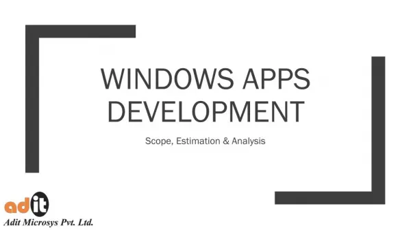 What You Need To Know About Windows Apps Development