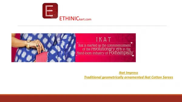 Buy Indian ethnic sarees online -Ethinickart