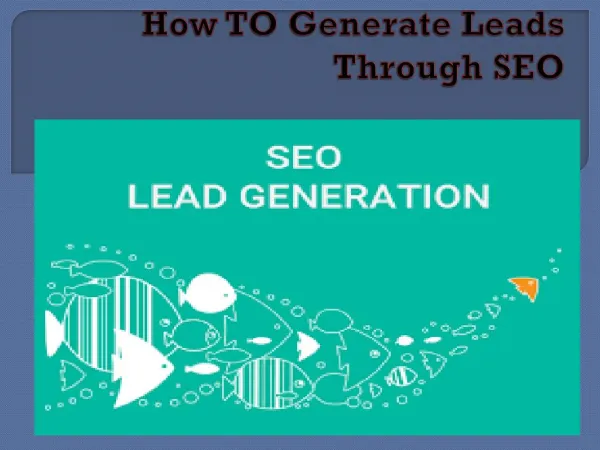 How To Generate Leads through SEO?