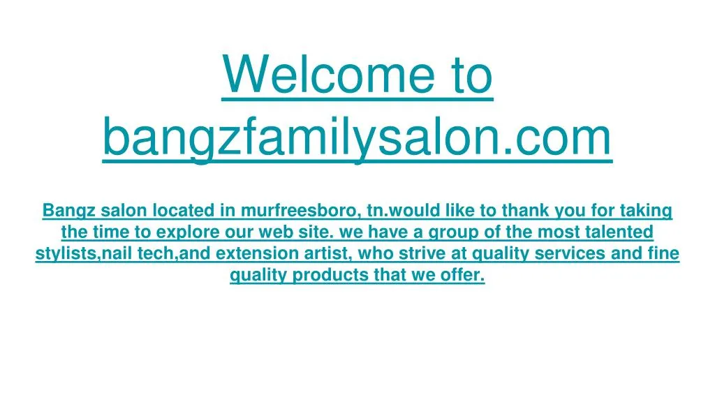 welcome to bangzfamilysalon com