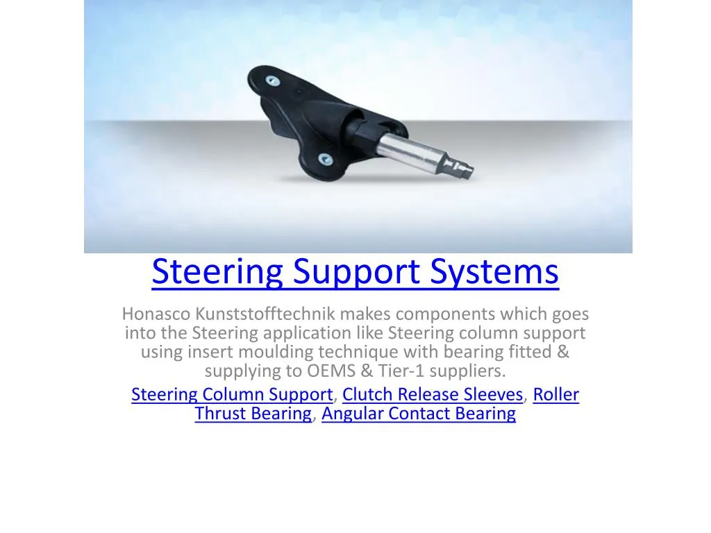 steering support systems
