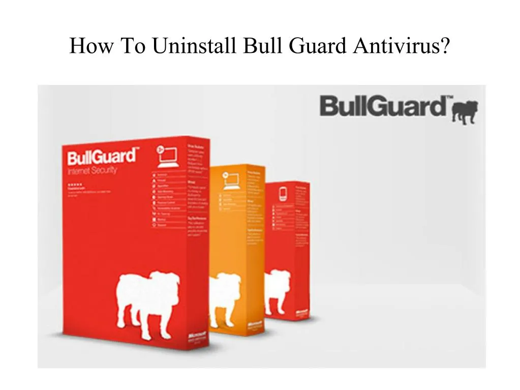 how to uninstall bull guard antivirus
