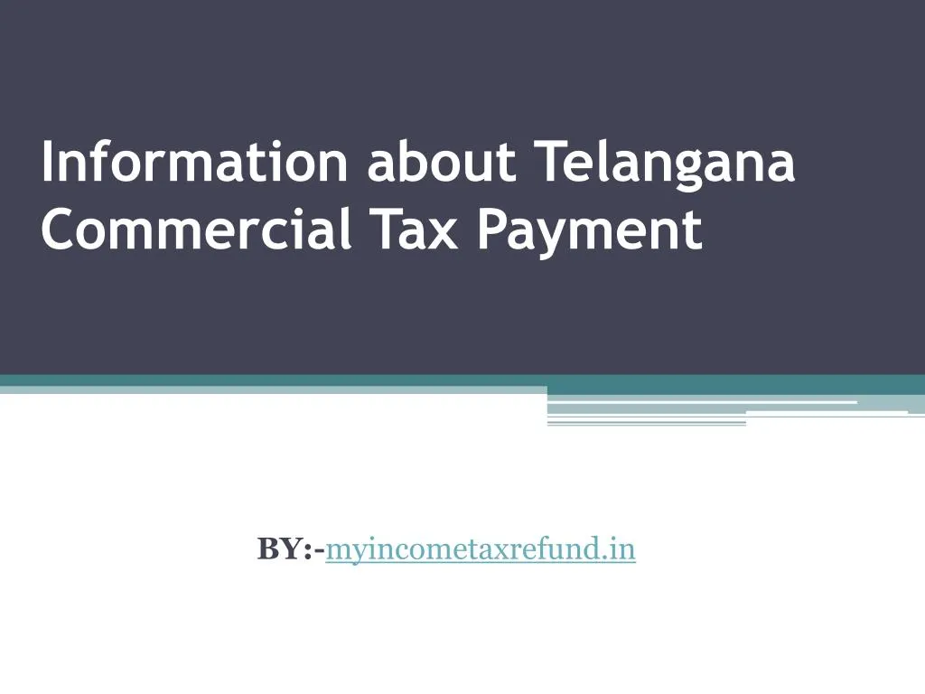 information about telangana commercial tax payment