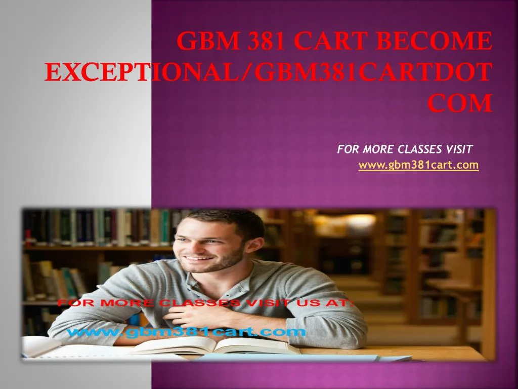 gbm 381 cart become exceptional gbm381cartdotcom