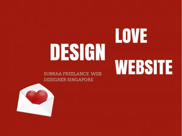Freelance Web Designer Singapore
