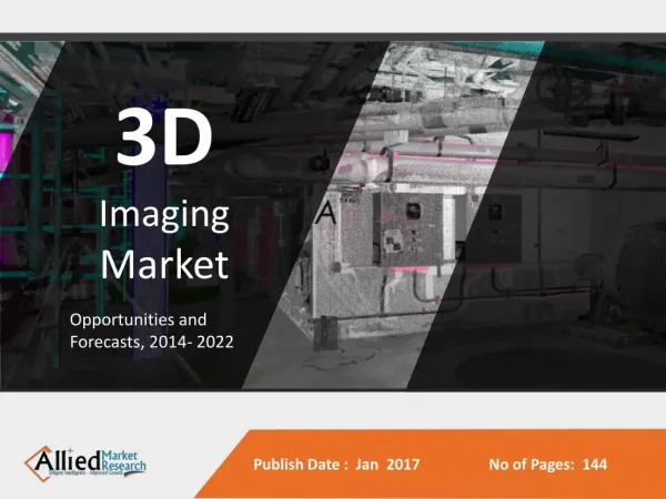 3D Imaging Market Expected to Reach $21,341 Million, Globally, by 2022