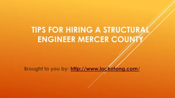 Tips For Hiring A Structural Engineer Mercer County