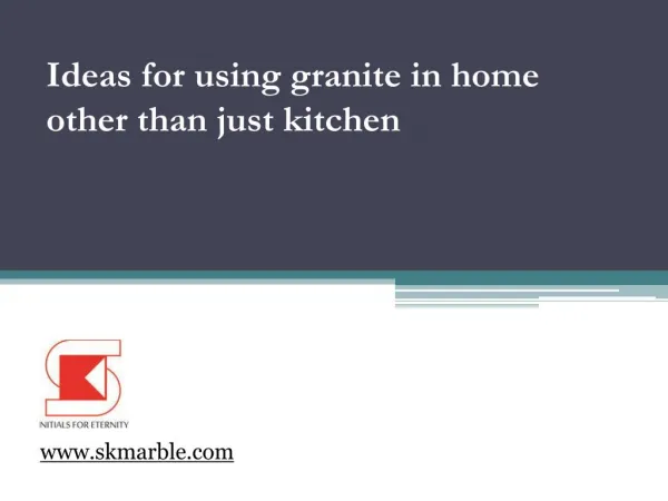Tips For Using Granite In Home Other Than Kitchen