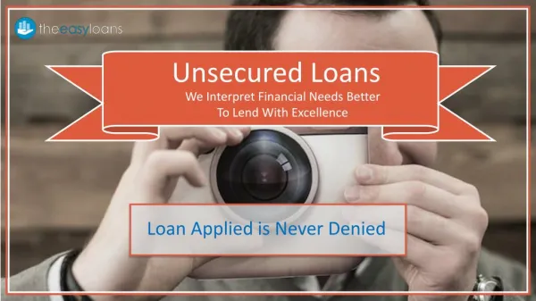 Affordable Unsecured Loans Resourced from Innovative Lender