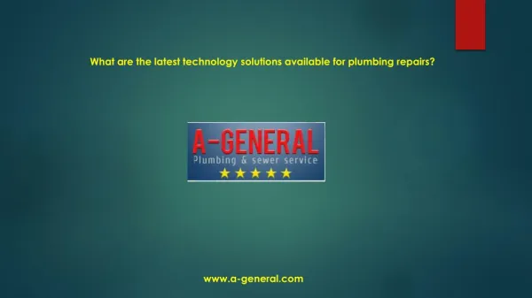 Know The Latest Techniques Available In Market For Plumbing Repair Service