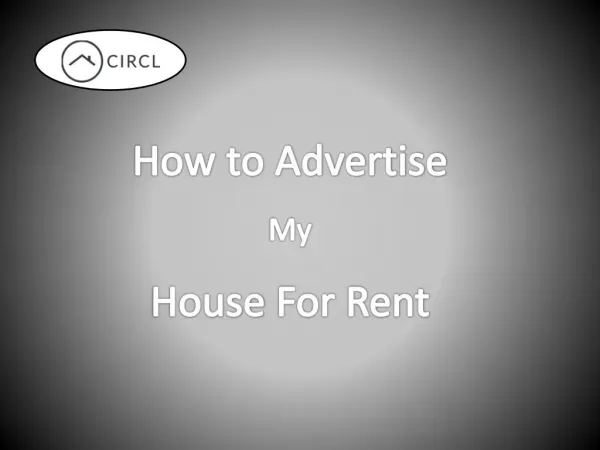 How to Advertise my House For Rent