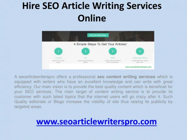 Hire seo article writing services online