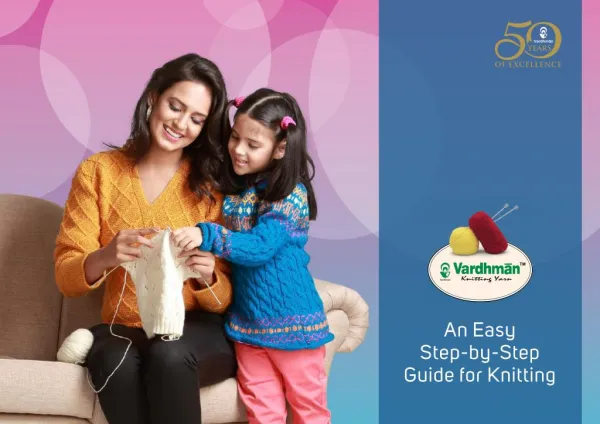 Learn How to Knit - Guide for Knitting by Vardhman