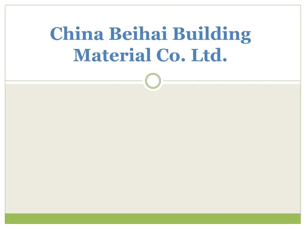 china beihai building material co ltd