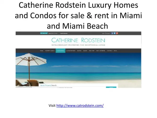 Luxury Homes and Condos for sale & rent in Miami and Miami Beach
